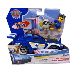 Paw Patrol search & Rescue Chase Rescue Cruiser w/2 figures new in box